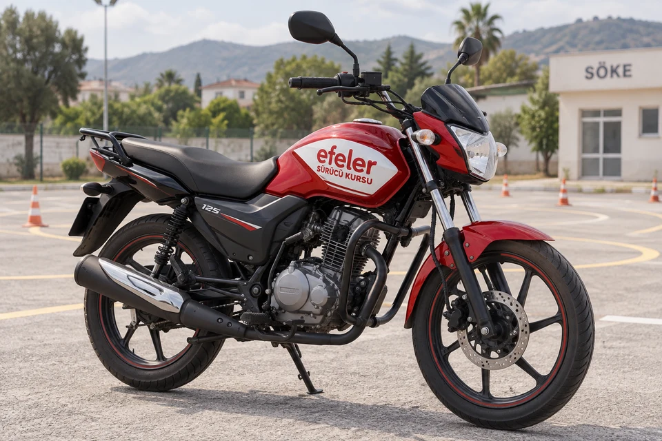 Efeler logolu 125 cc Eğitim Motosikleti